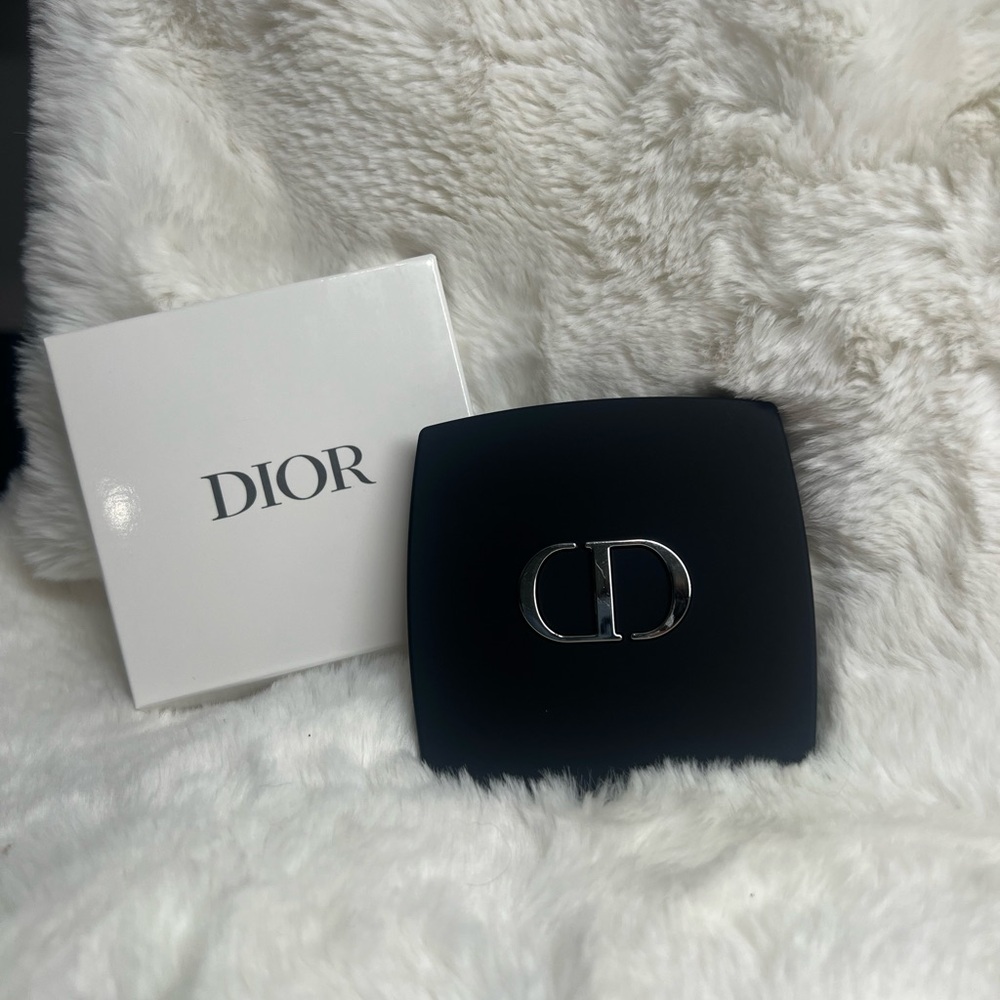 Dior Black and Silver Compact Mirror